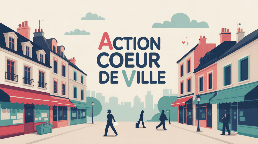 illustration programme action coeur de ville centres villes français