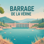 barrage de la Verne lac artificiel et massif des Maures