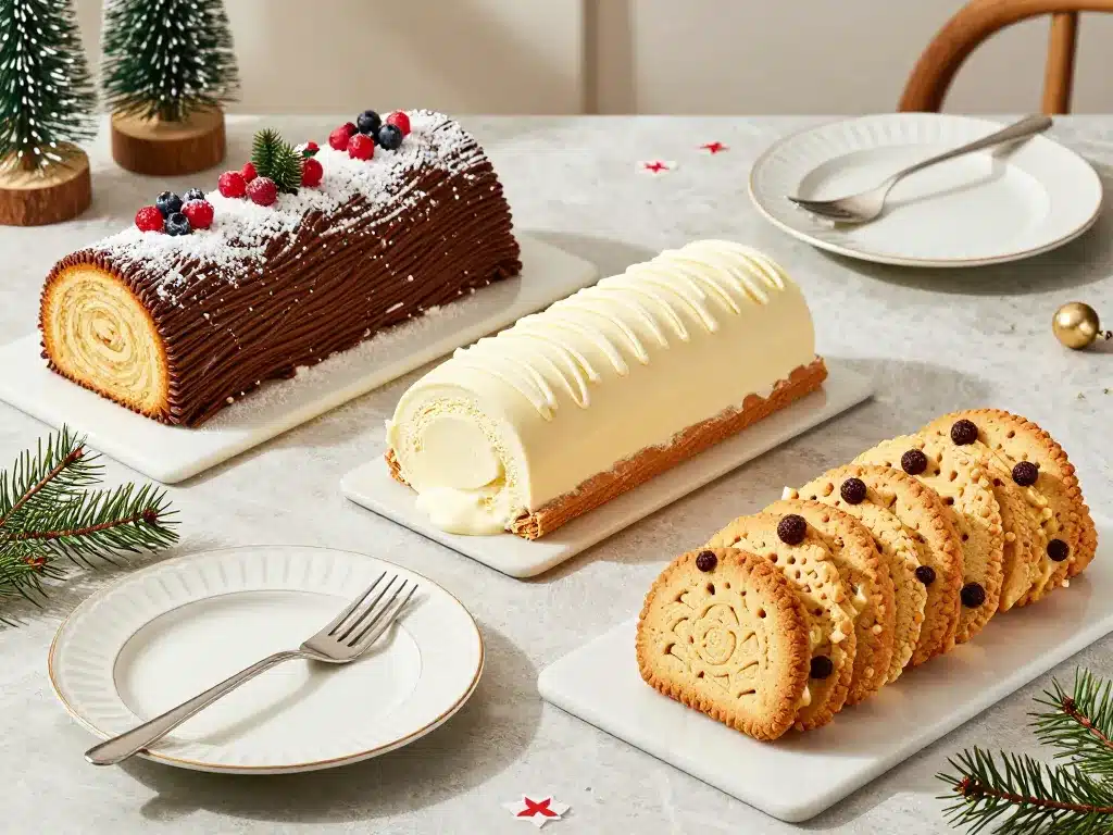 trois bles de noel sur fond festif