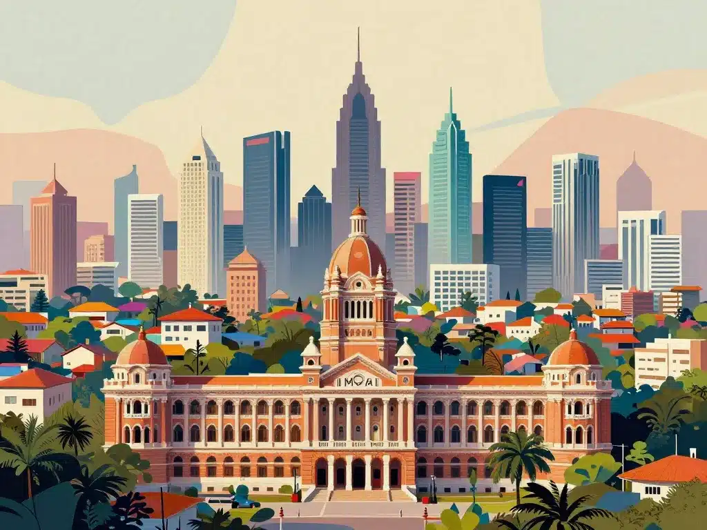 image bombay la india colonial moderne contrastes sociaux