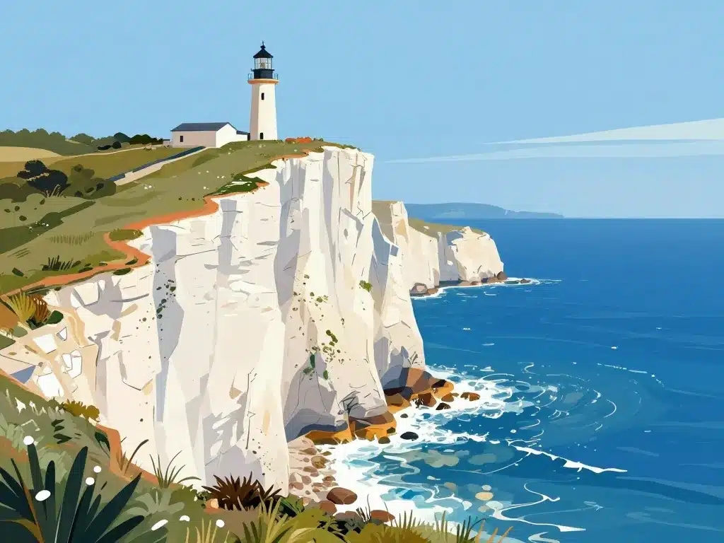 falaises capo pertusato phare mer