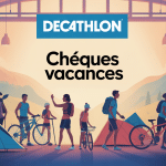 ambiance magasin decathlon avec chèque vacances