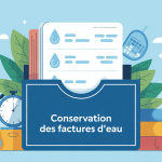 illustration combien de temps garder les factures d'eau
