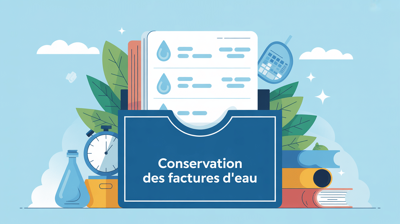 illustration combien de temps garder les factures d'eau