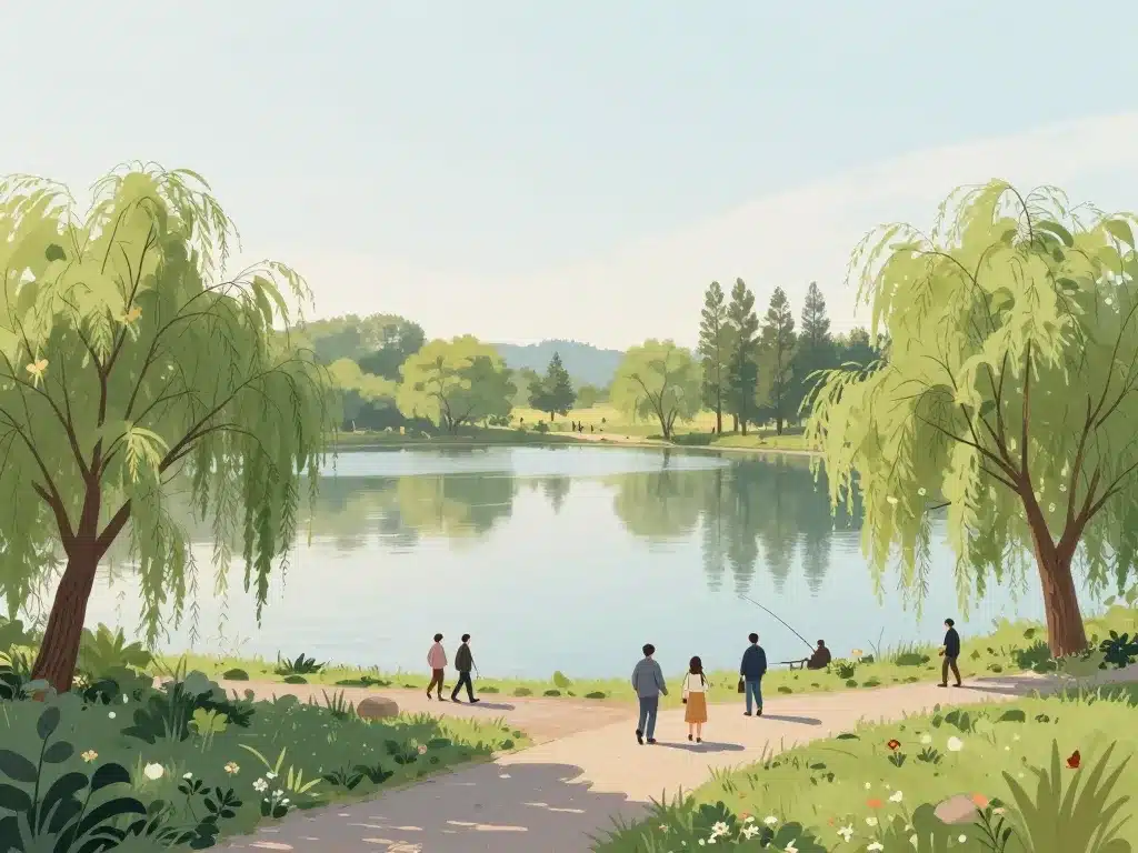 lac du vieux pigeonnier paysage campagne