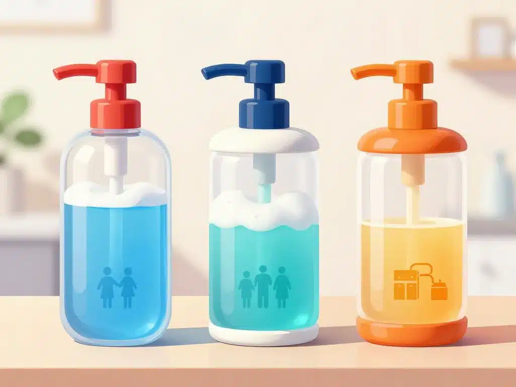 distributeur de savon automatique types modèles liquides mousse gel