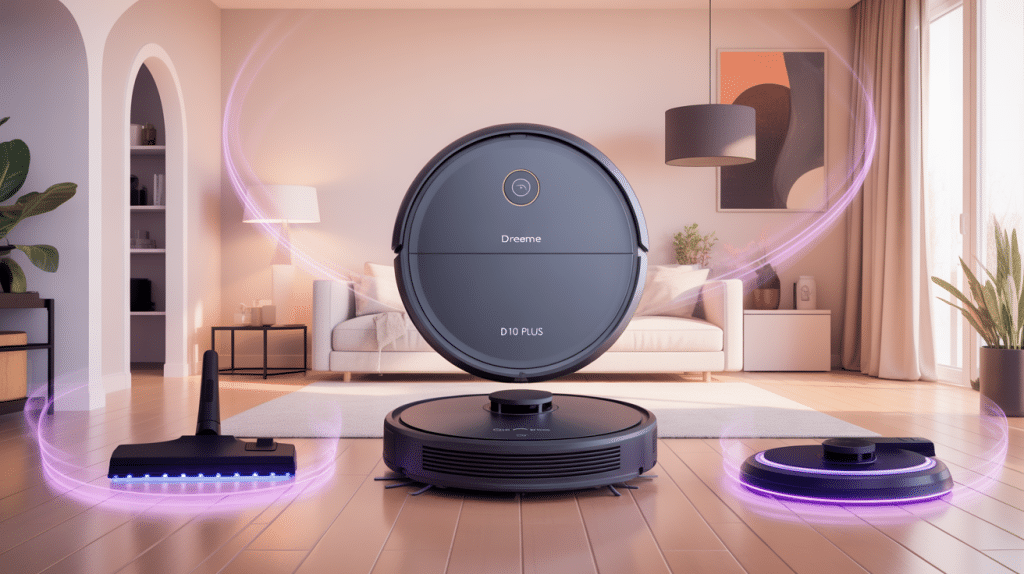 dreame d10 plus problème aspirateur robot et accessoires