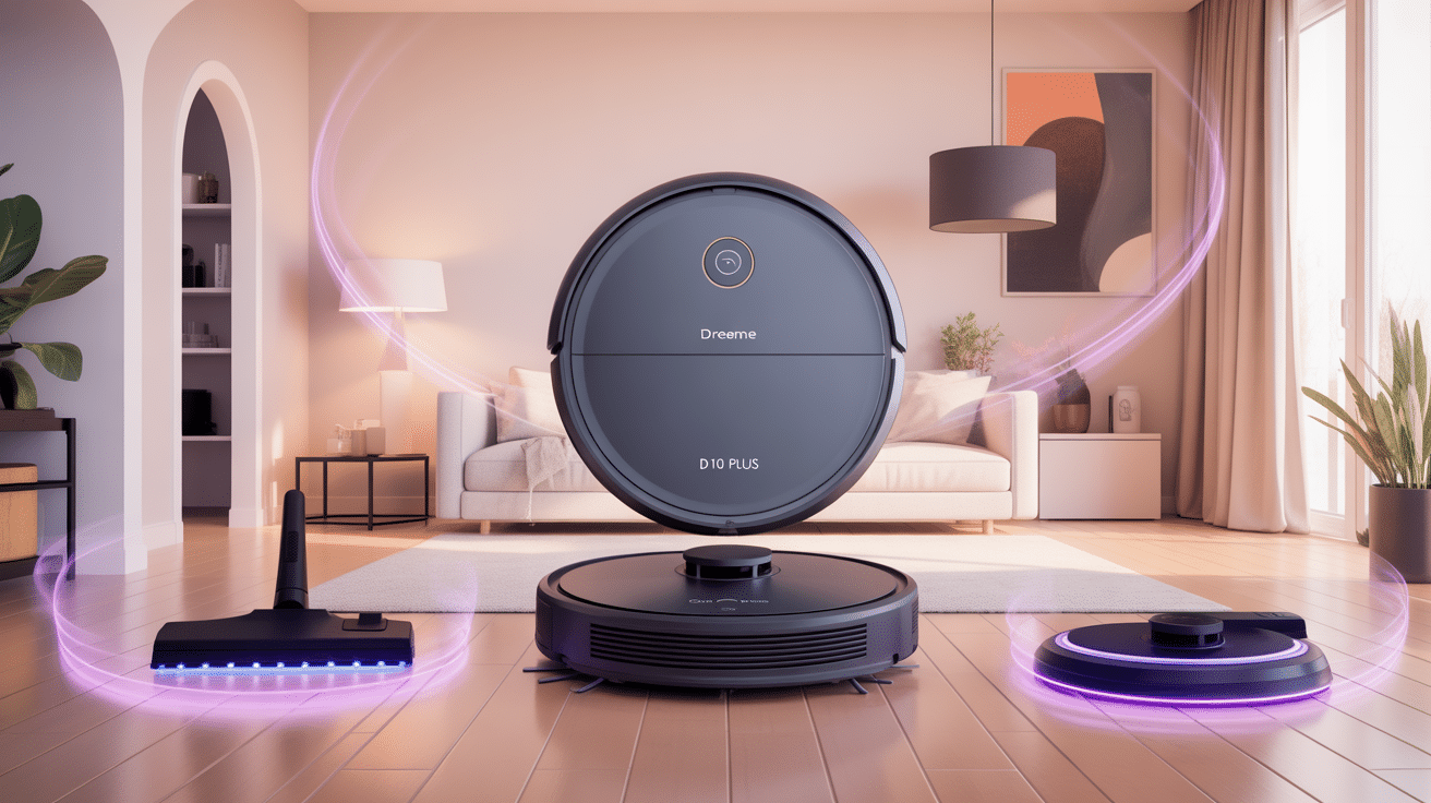 dreame d10 plus problème aspirateur robot et accessoires