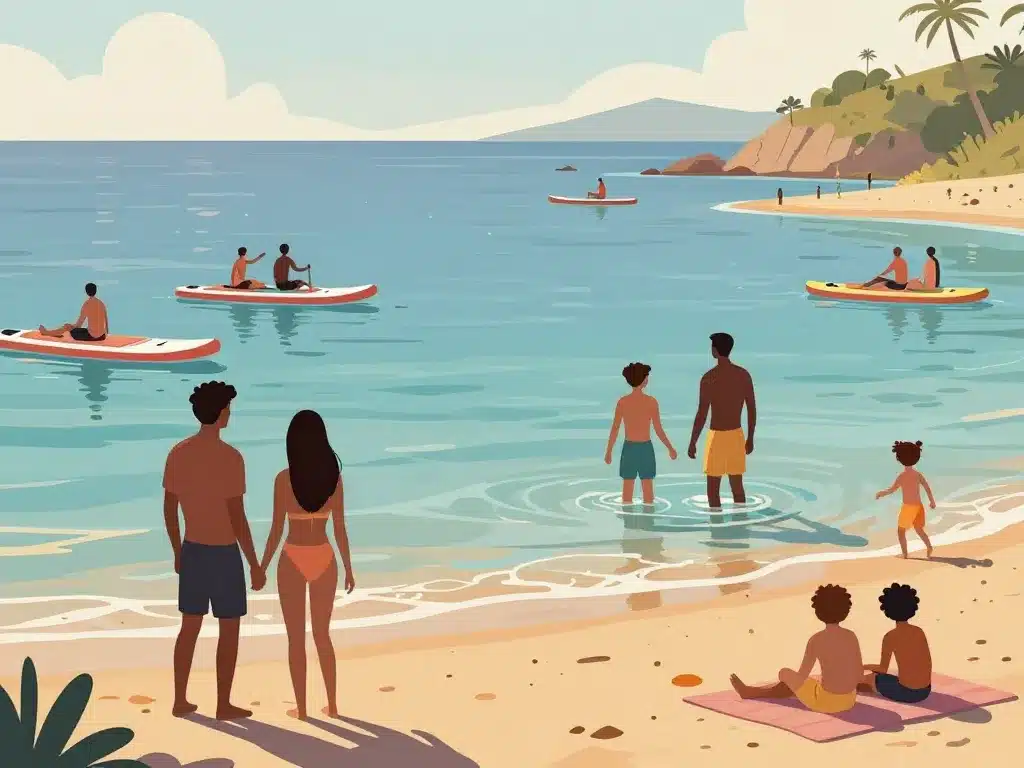 Activités plage golfe de Santa Giulia lagon