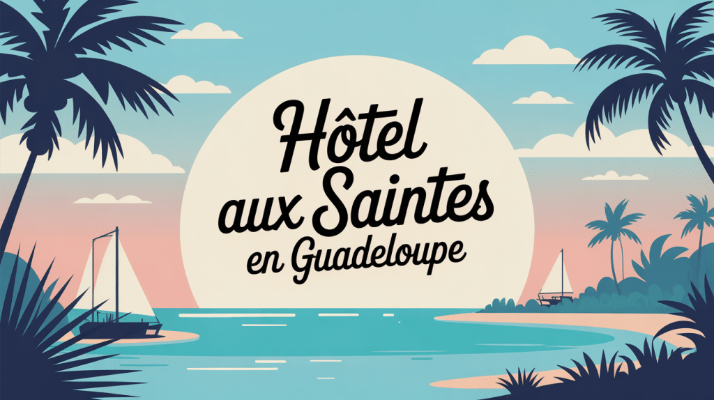 guadeloupe les saintes hotel illustration archipel stylisée