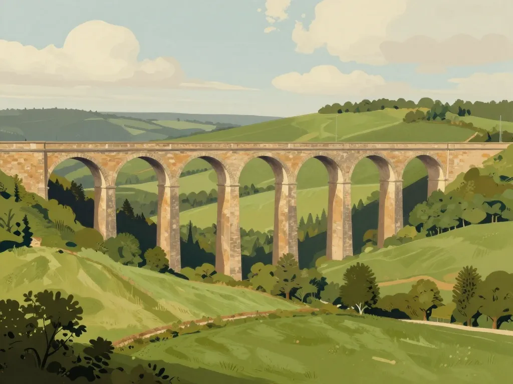 viaduc de douvenant arches paysage normand