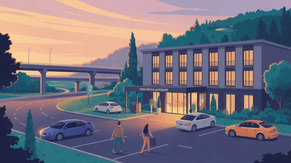 illustration hotel vienne france proche autoroute moderne
