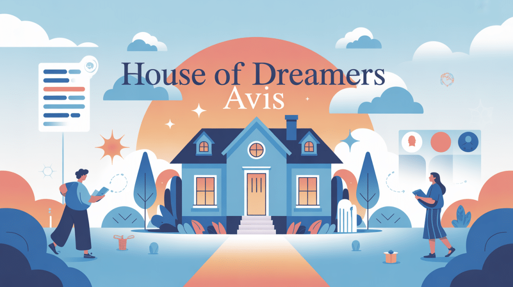 illustration centrale house of dreamers avis avec maison et réflexion