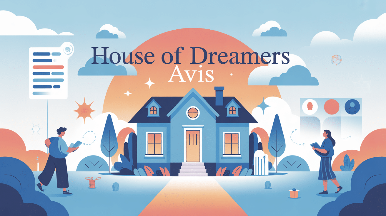 illustration centrale house of dreamers avis avec maison et réflexion