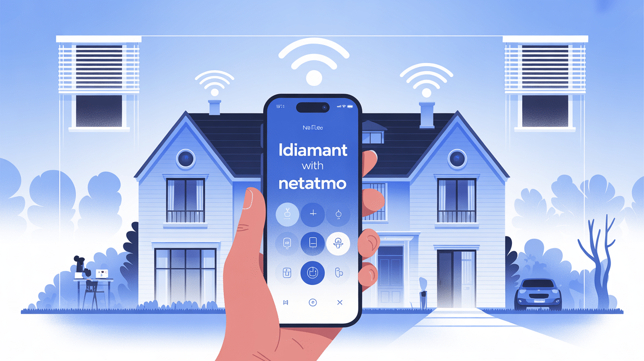idiamant with netatmo contrôle volets roulants maison connectée