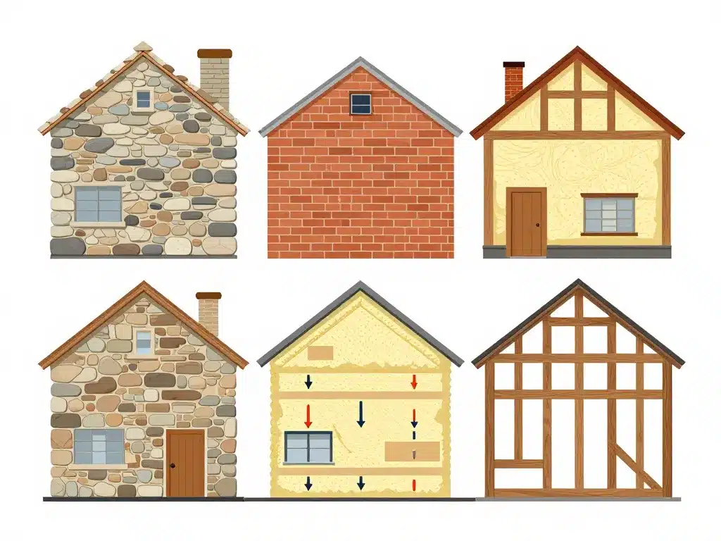 schéma isolation mur intérieur maison ancienne spécificités