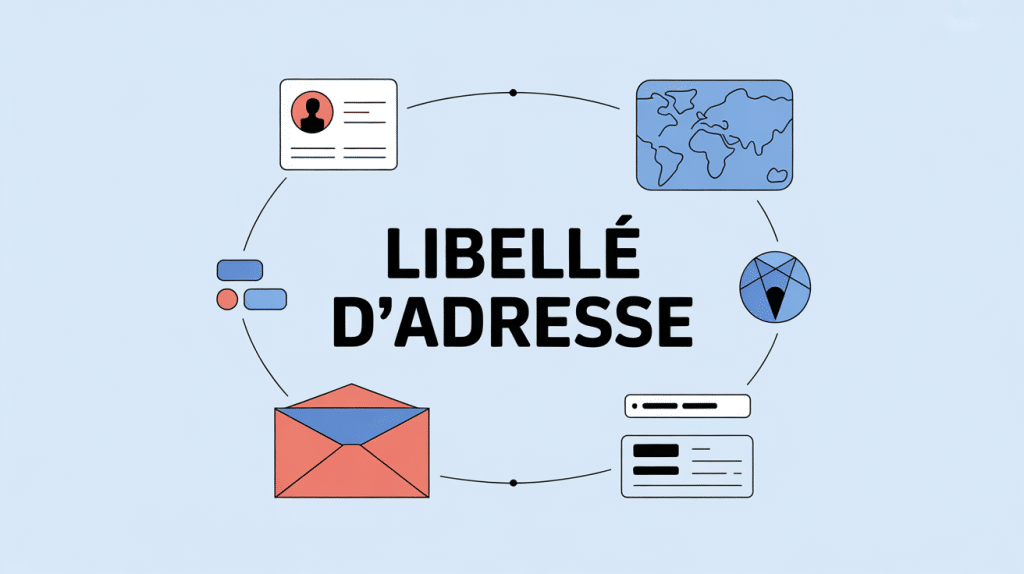 illustration libellé adresse gestion courrier