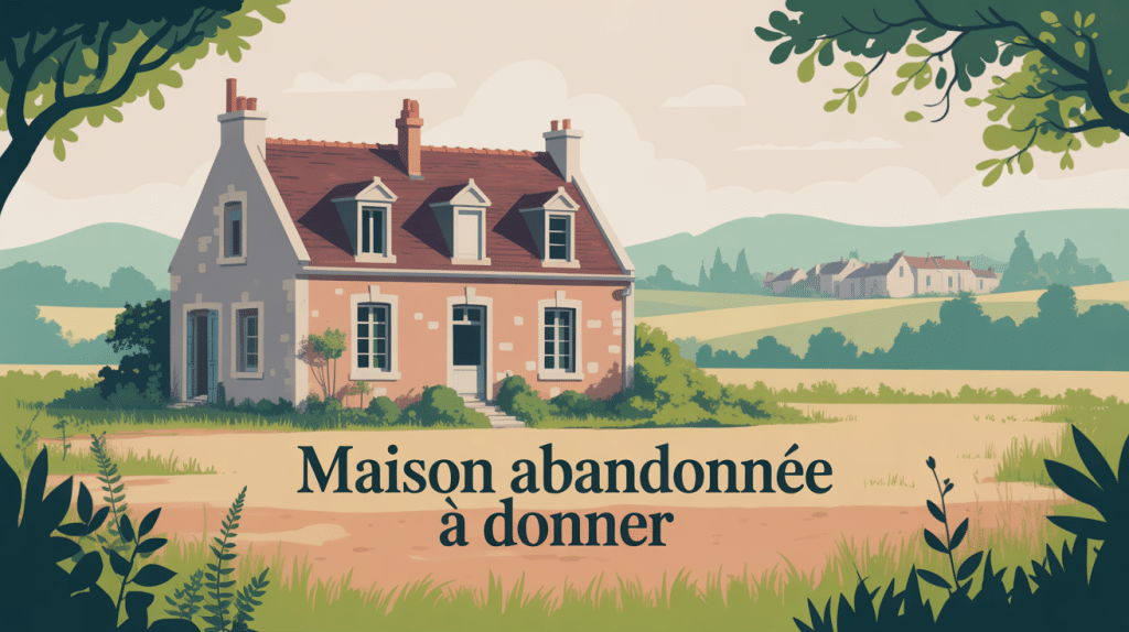 maison abandonnée à donner stylisée campagne village