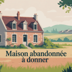 maison abandonnée à donner stylisée campagne village