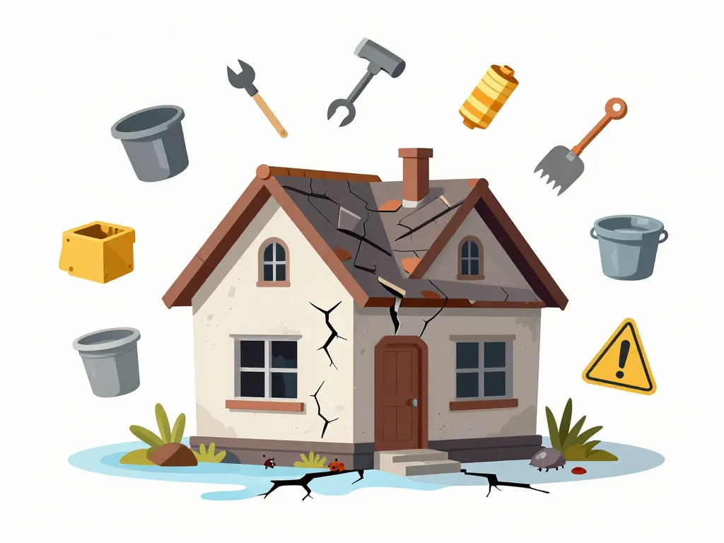 maison abandonnée à donner illustration risques rénovations