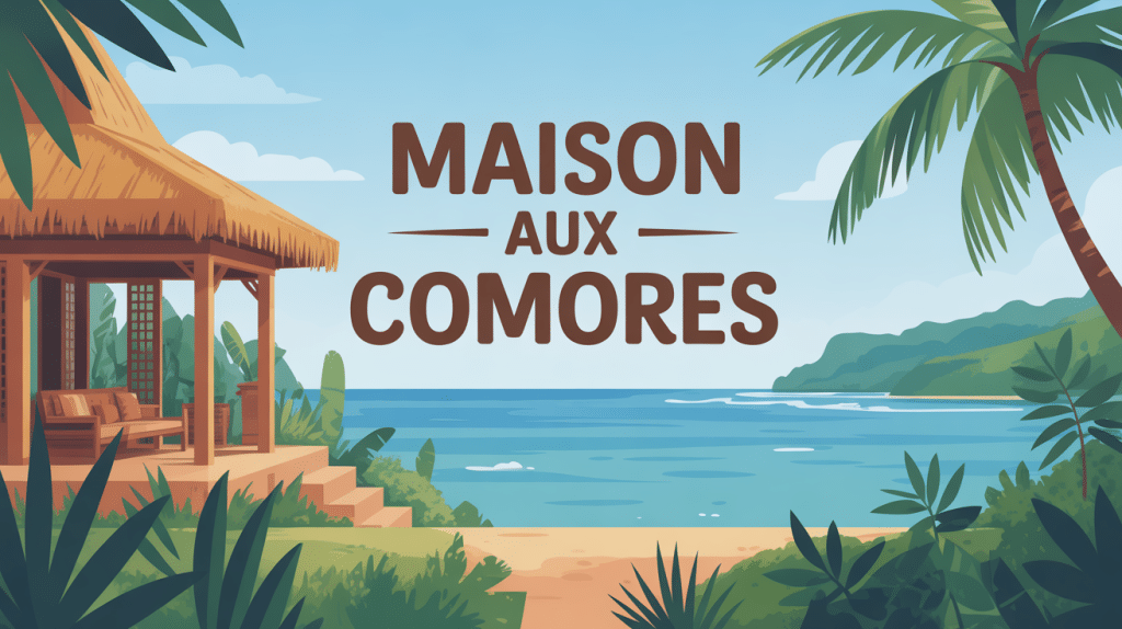 maison comores vue océan et végétation luxuriante