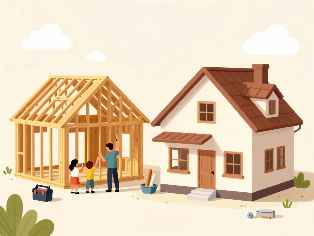 maison coquille famille travaux intérieur maison en coquille