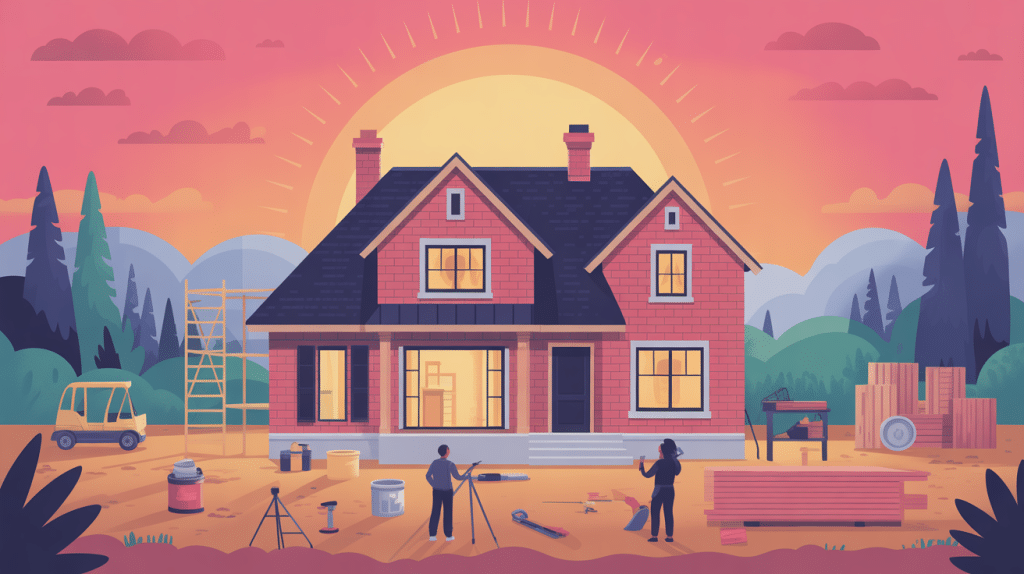 maison coquille structure gros œuvre chantier