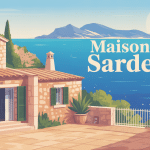 maison sarde murs pierre toiture tuiles paysage Sardaigne
