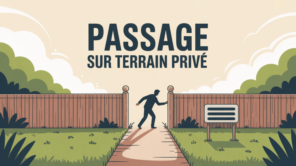 mon voisin passe sur mon terrain sans autorisation vue globale