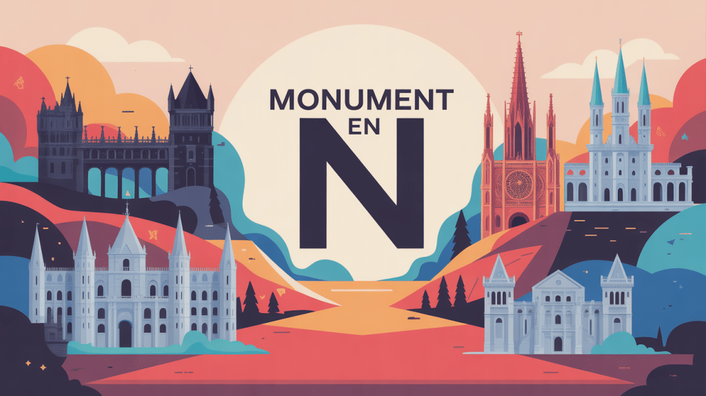 monument en n illustration vectorielle châteaux cathédrales sites préhistoriques