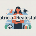 patricia4realestate agent immobilier marque personnelle illustration