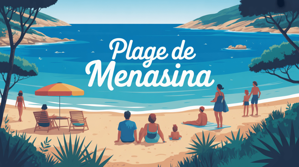 plage de menasina ambiance tranquille mer azur sable fin