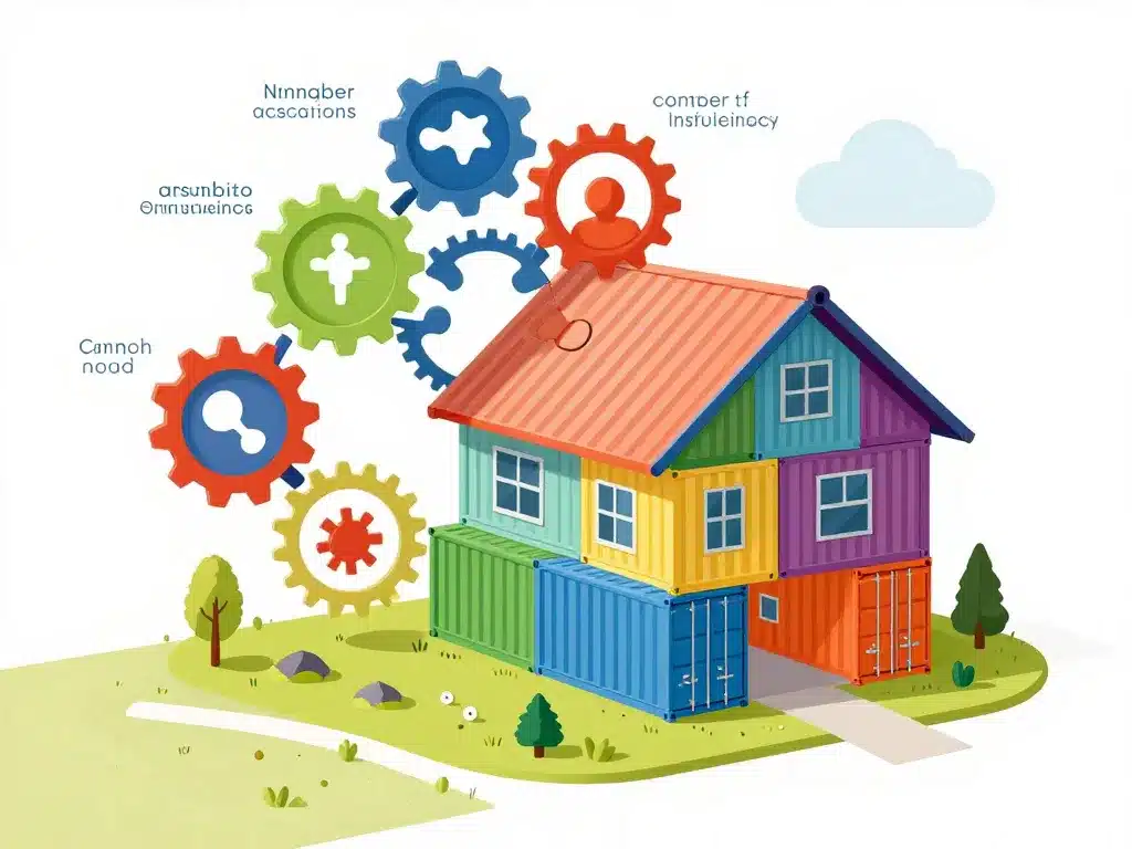 facteurs influencent le prix maisons containers illustration symbolique