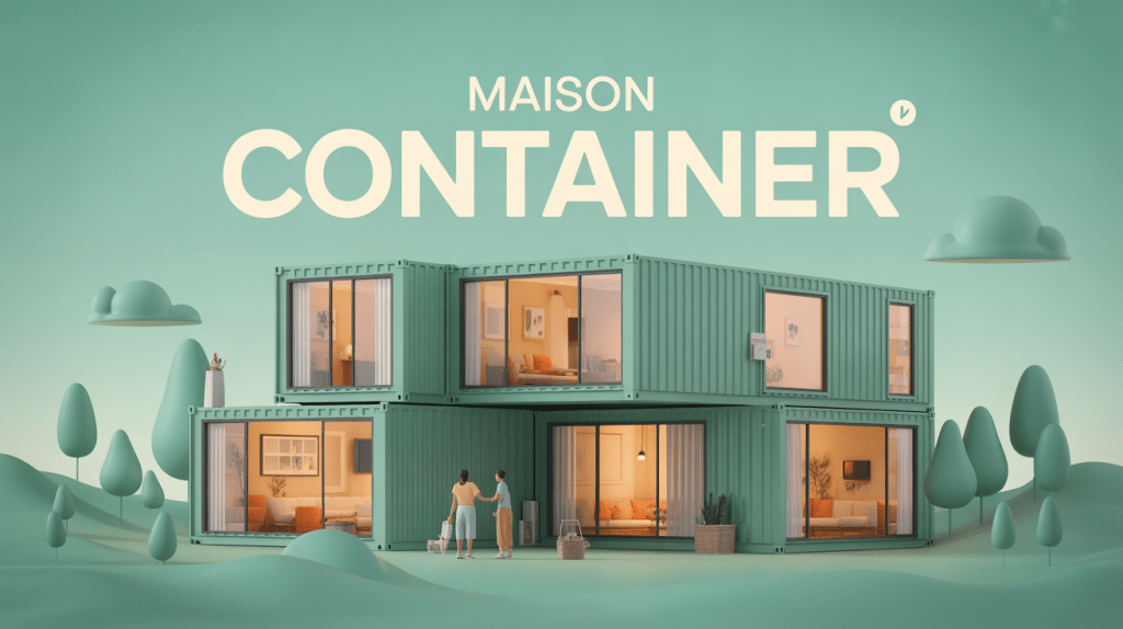 illustration maison container moderne et modulable prix maisons containers