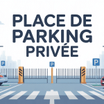 Réglementation place de parking privé parking sécurisé illustration