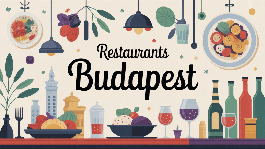illustration gastronomique restaurants budapest hungary