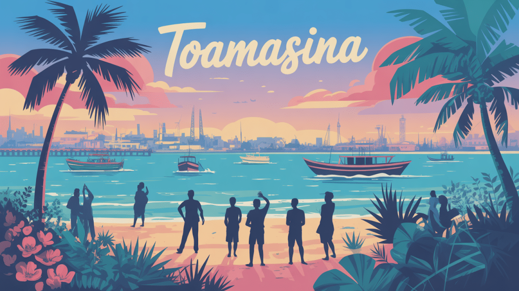 illustration de toamasina port plage vie locale