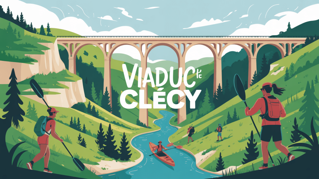 vue panoramique viaduc de clécy suisse normande