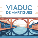 illustration du viaduc de martigues sur le canal de caronte