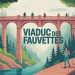 viaduc des fauvettes forêt escalade rando illustration