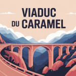 Vue panoramique du viaduc du caramel en corse