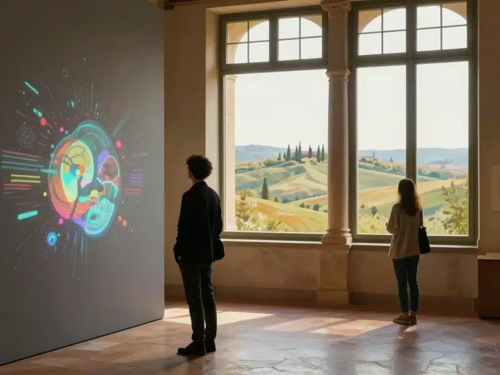 Scène de visite immersive et panorama à Anchiano Vinci Tuscany