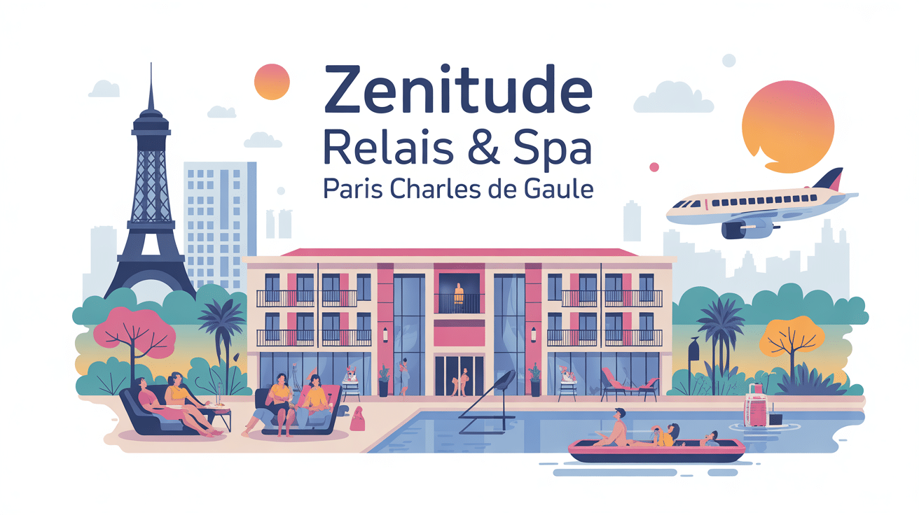 zenitude relais & spa - paris charles de gaulle appart'hôtel avec spa et navette