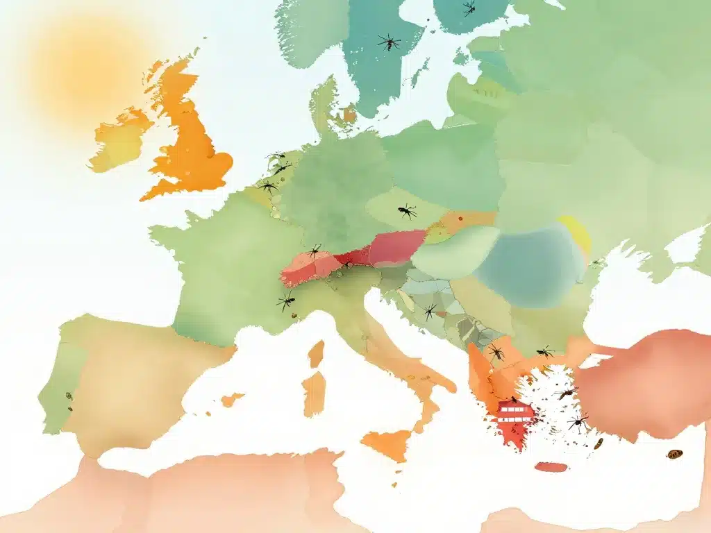 carte abstraite moustiques en italie selon régions et périodes
