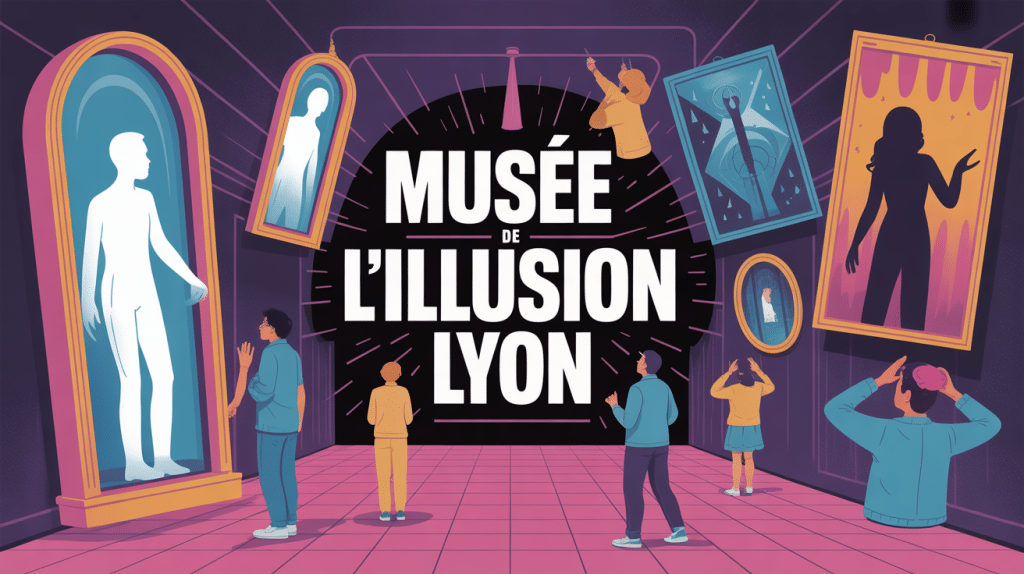 avis sur musée de l'illusion lyon illustration ludique visiteurs et illusions
