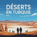 Désert Turquie avec Cappadoce sel Tuz Gölü steppes