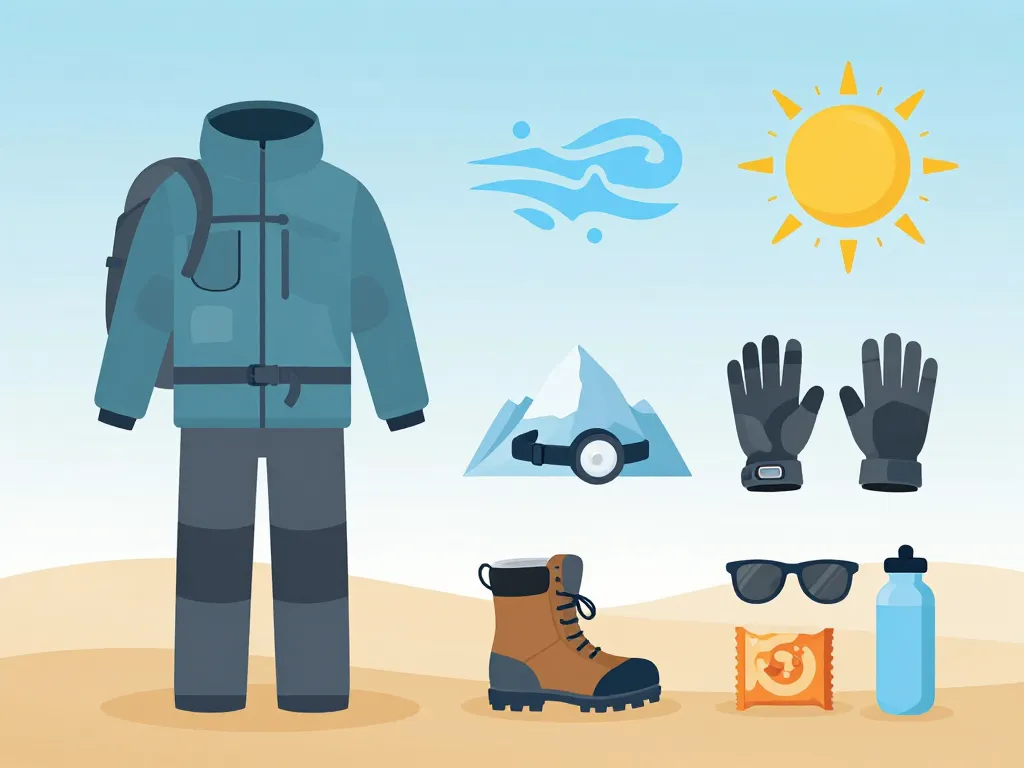 Équipement essentiel pour gravir le volcan Licancabur en sécurité