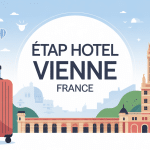 séjour économique etap hotel vienne france illustration moderne