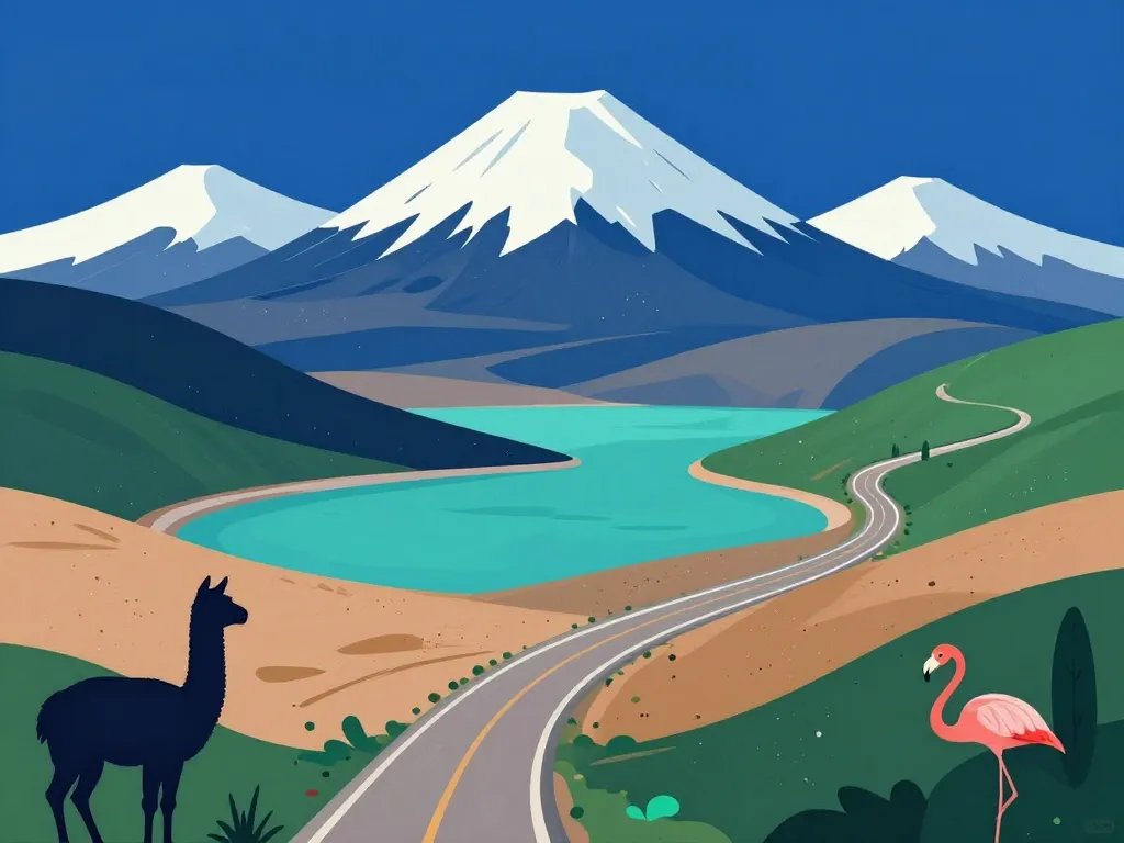 arica excursions Altiplano Lauca montagnes