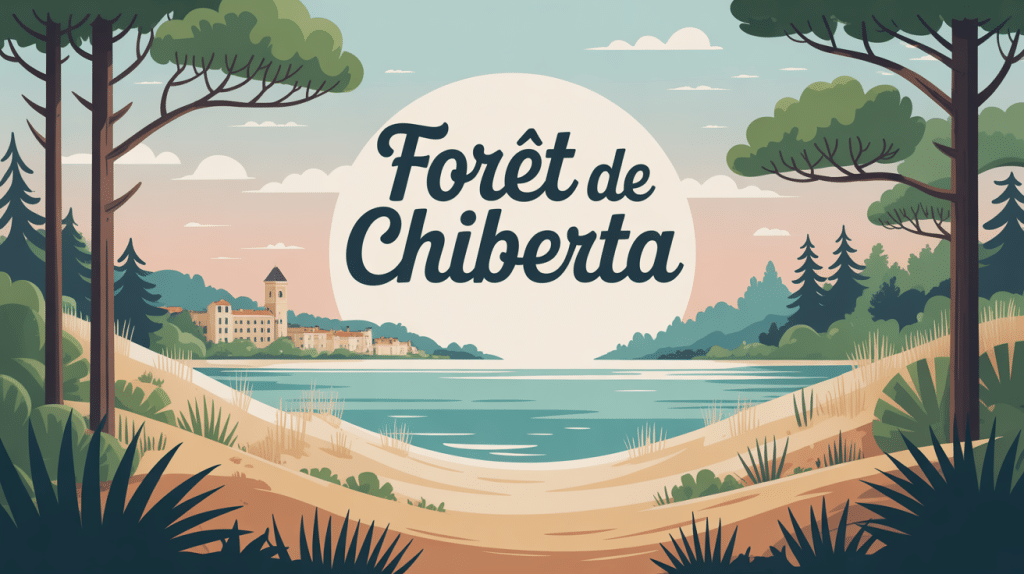 forêt de chiberta pinède entre océan lac et ville